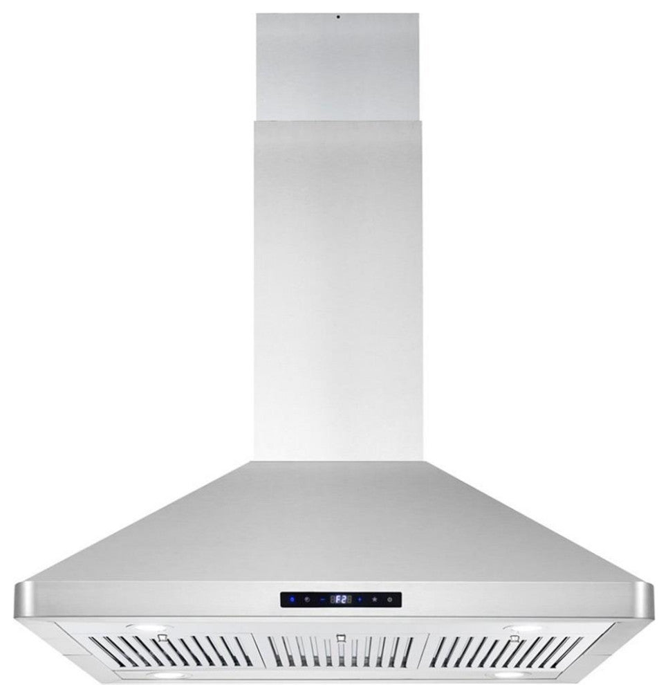 Cosmo COS-63ISS90 36 in. 380 CFM Ducted Island Range Hood in Stainless Steel