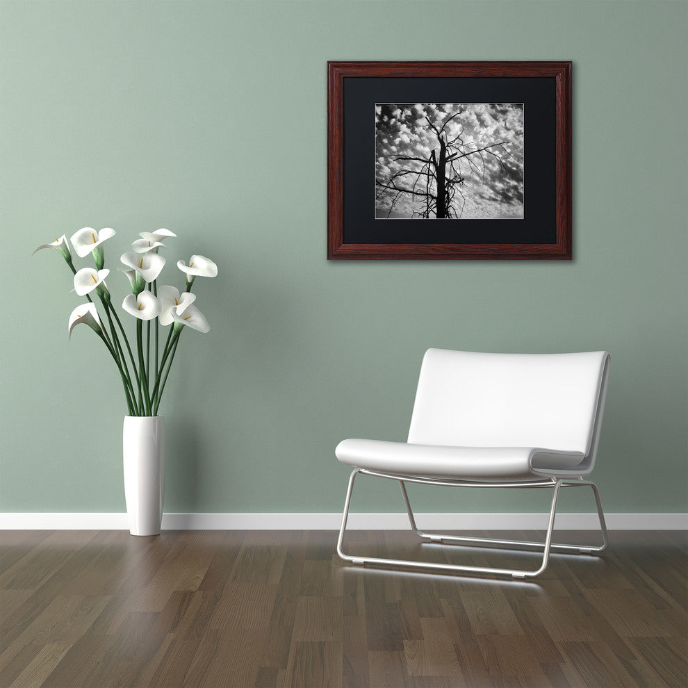 Jason Shaffer ''Sandy Ridge 2'' Matted Framed Art, Wood Frame, Black Mat, 14x11