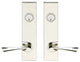 Breeze Lever, Tubular Entry, Double Cylinder, Polished Stainless Steel