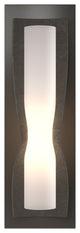Dune Sconce, Dark Smoke Finish, Opal Glass