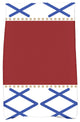 18"x30" Knot Fancy, Geometric Print Kitchen Towel, Red