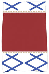 18"x30" Knot Fancy, Geometric Print Kitchen Towel, Red
