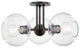 Margot 3-Light Semi Flush, Old Bronze