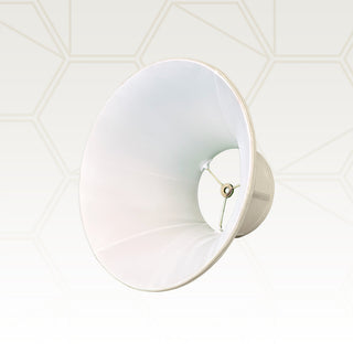 Royal Designs Shallow Bell Basic Lamp Shade, Beige, 9x18x12