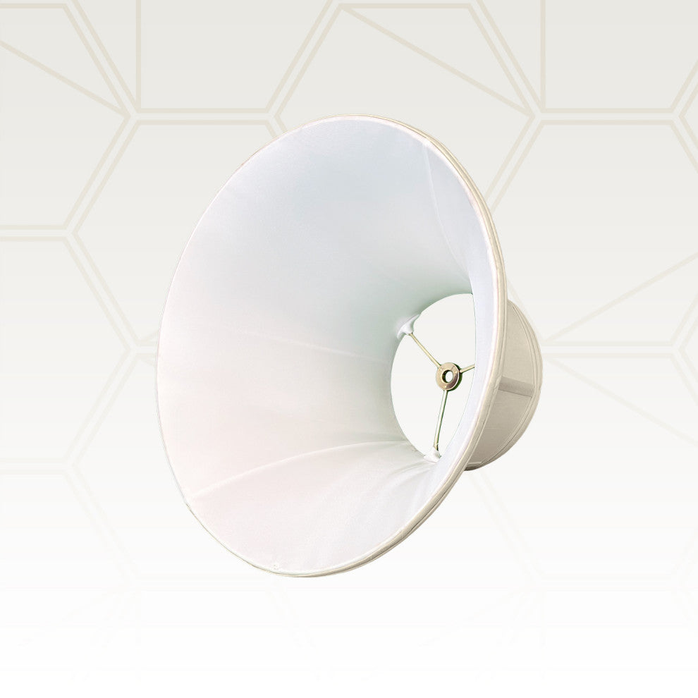 Royal Designs Shallow Bell Basic Lamp Shade, Beige, 9x18x12