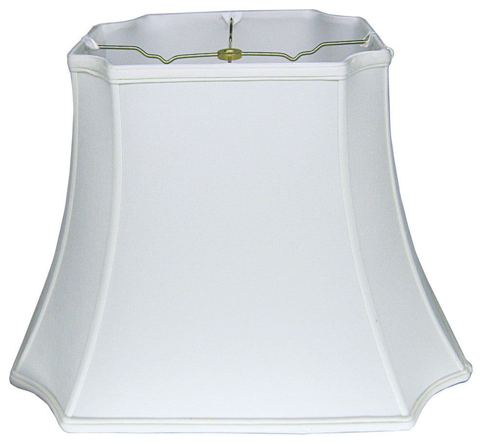 11" Snow Inverted Rectangle Shantung Lampshade