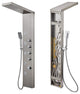 Rectangle Wall Mount Stainless Steel Shower Panel In Brushed Stainless Steel