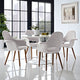 Modern Light Gray Aegis Dining Armchair Set of 4