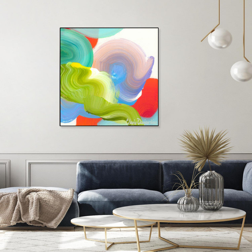 "Vav 05" Framed Canvas by Giant Art 30"x30"