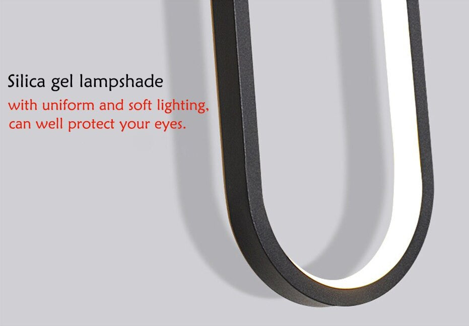 MIRODEMIÂ® Bouyon | Modern LED Minimalist Creative Long Pendant Light, Oval