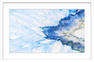 "Snow and Sea" Framed Painting Print