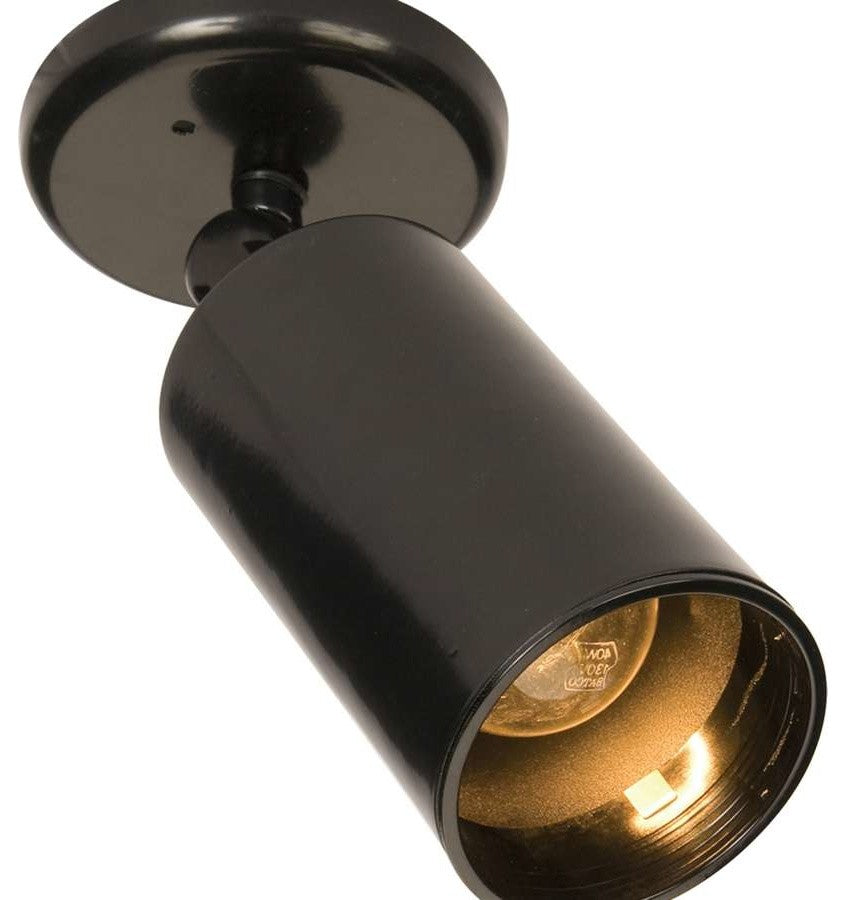 Maxim Lighting 1-Light Can Wall/Flush Mount Black - 92010BK