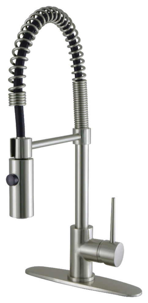 LS8778NYL New York Single-Handle Pre-Rinse Kitchen Faucet, Brushed Nickel