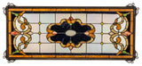 24" Wide X 10" High Madison Transom Stained Glass Window