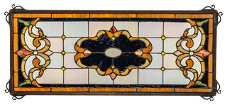 24" Wide X 10" High Madison Transom Stained Glass Window