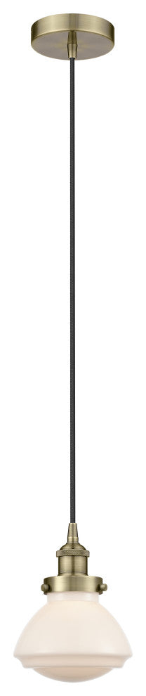 Innovations 616-1PH-AB-G321 1-Light Mini Pendant, Antique Brass