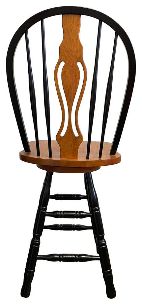 Black Cherry Selections 24 Keyhole Windsor Barstool