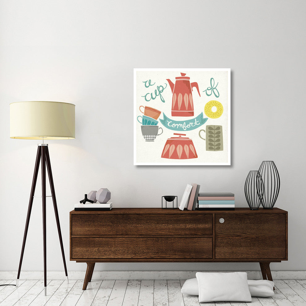 "A Cup of Comfort" Digital Paper Print by Mary Urban, 38"x38"