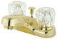 Kingston Brass 4" Centerset Bathroom Faucet, Polished Brass