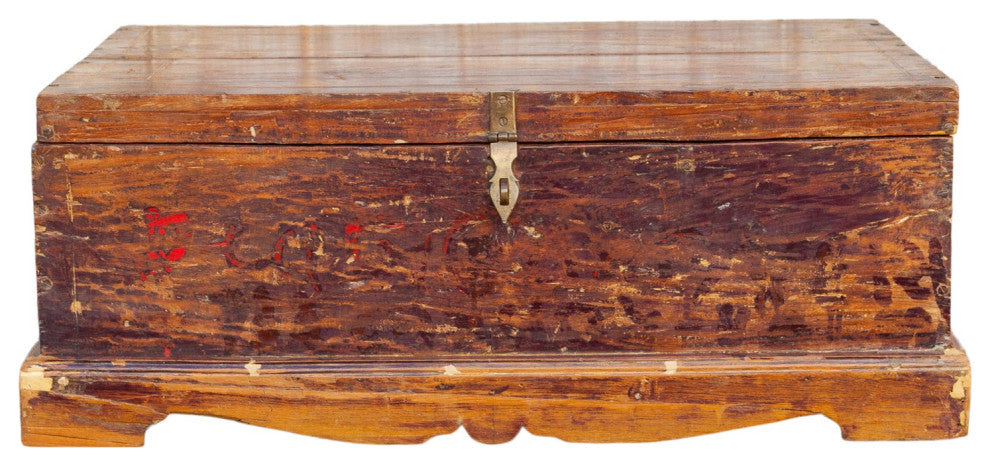 19th Century Indo-Portuguese Goa Painted Trunk