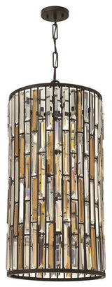 Fredrick Ramond Gemma Large Two Tier Drum, Vintage Bronze