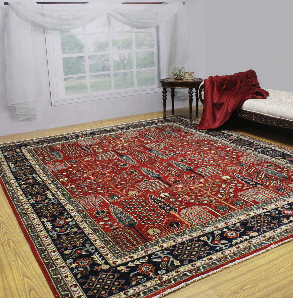 Aria Fine Chobi Farooq Red Rug, 8'2x9'8