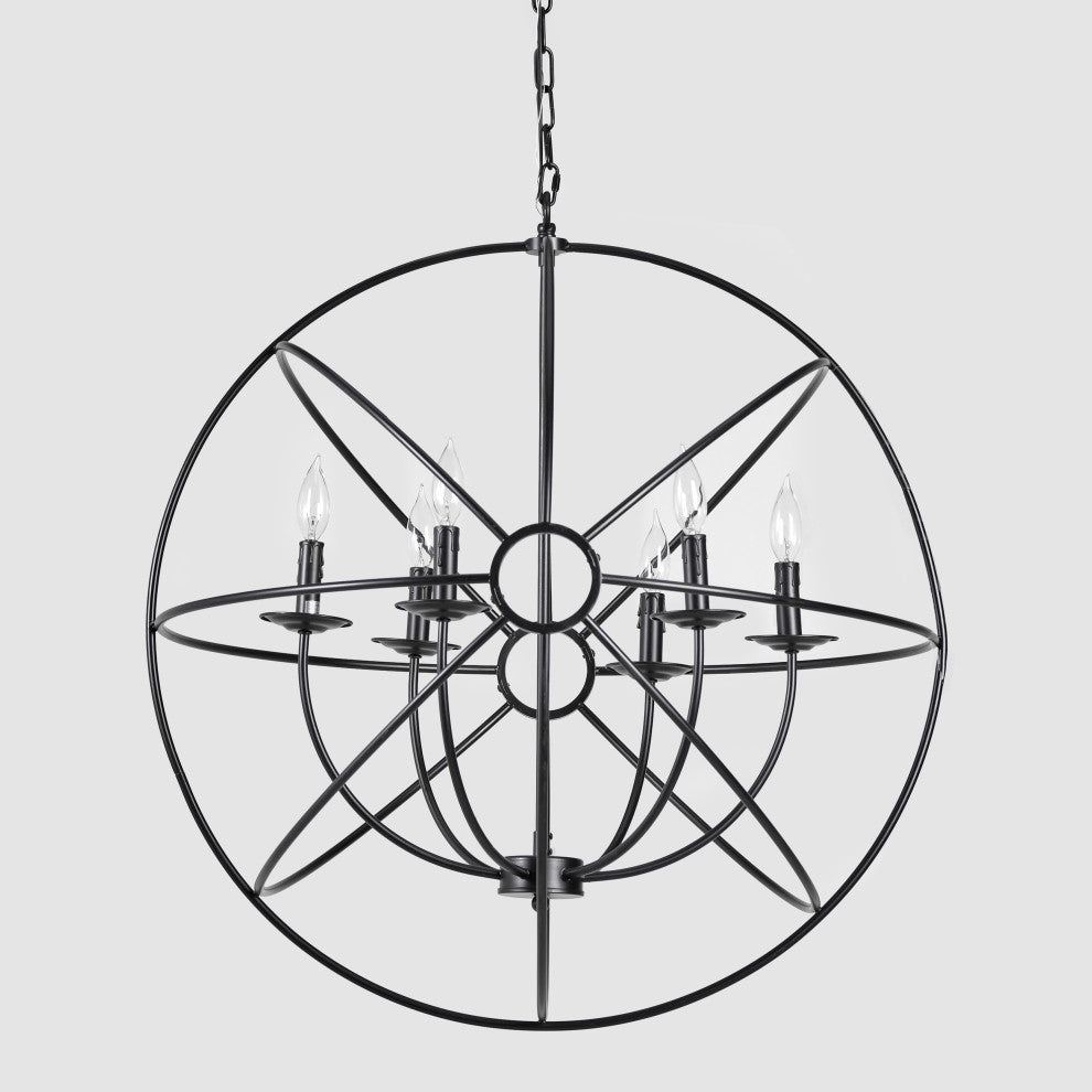 Voltaire Six Bulb Chandelier by Kosas Home