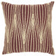 Contemporary Handcrafted Maroon Accent Throw Pillow