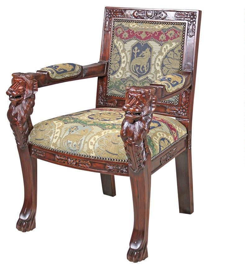 Beardsley Lion Armchair - Charles Fabric