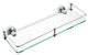 Clear Glass Bathroom Shelf, Chrome