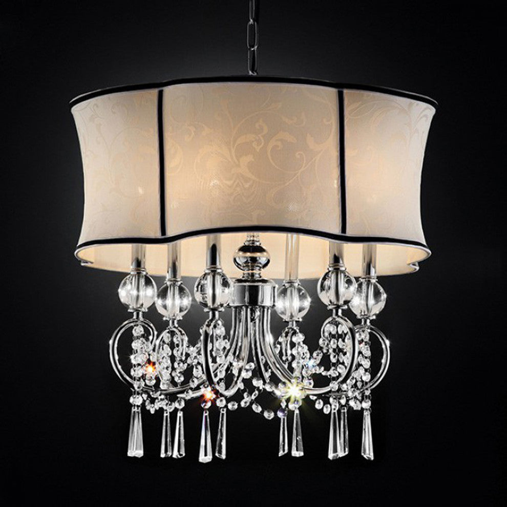 Juliana Traditional Ceiling Lamp, Chrome