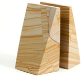 Marble Wedge Bookends