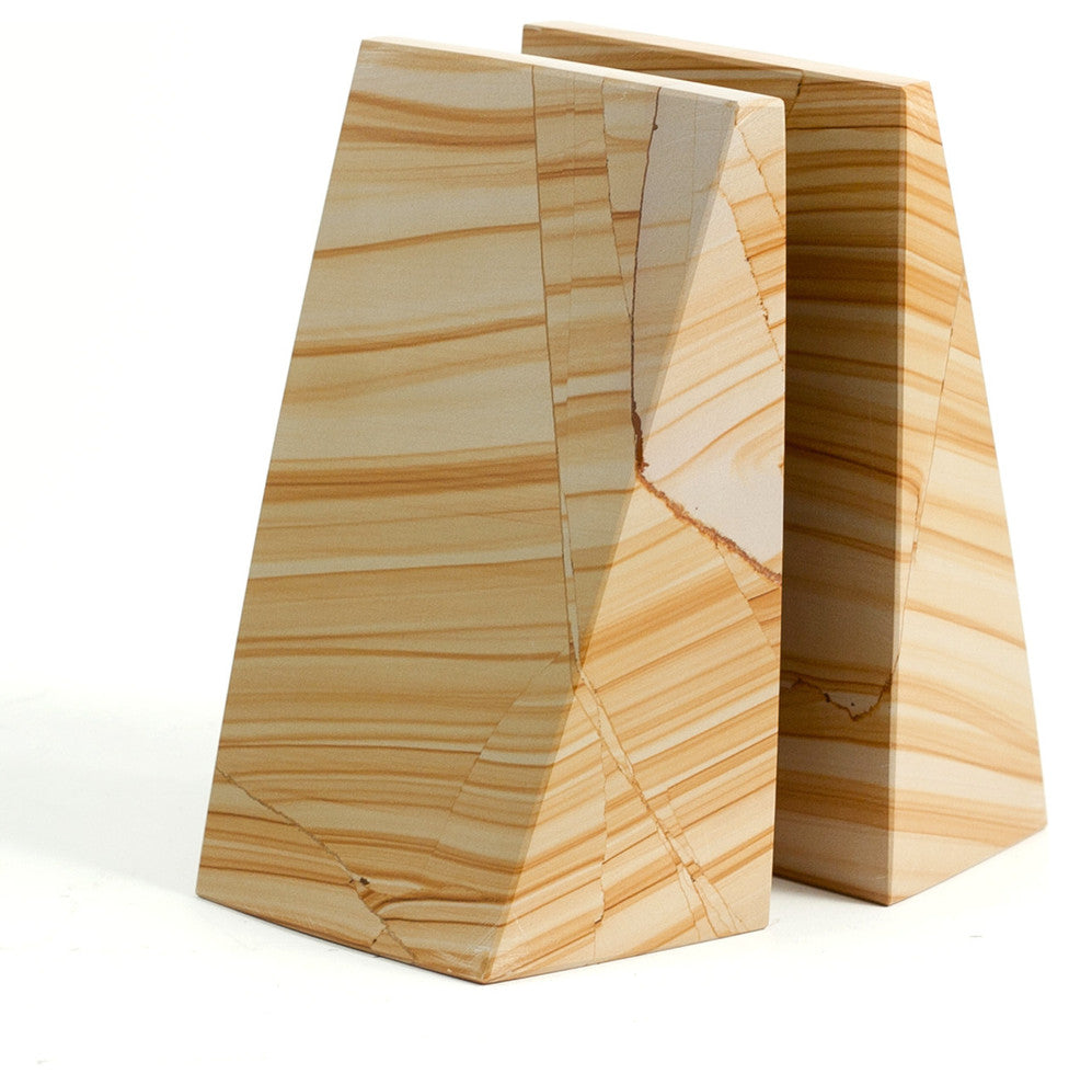 Marble Wedge Bookends