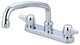 Central Brass Two Handle Cast Brass Tube Spout Kitchen Faucet