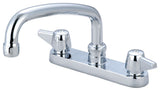 Central Brass Two Handle Cast Brass Tube Spout Kitchen Faucet