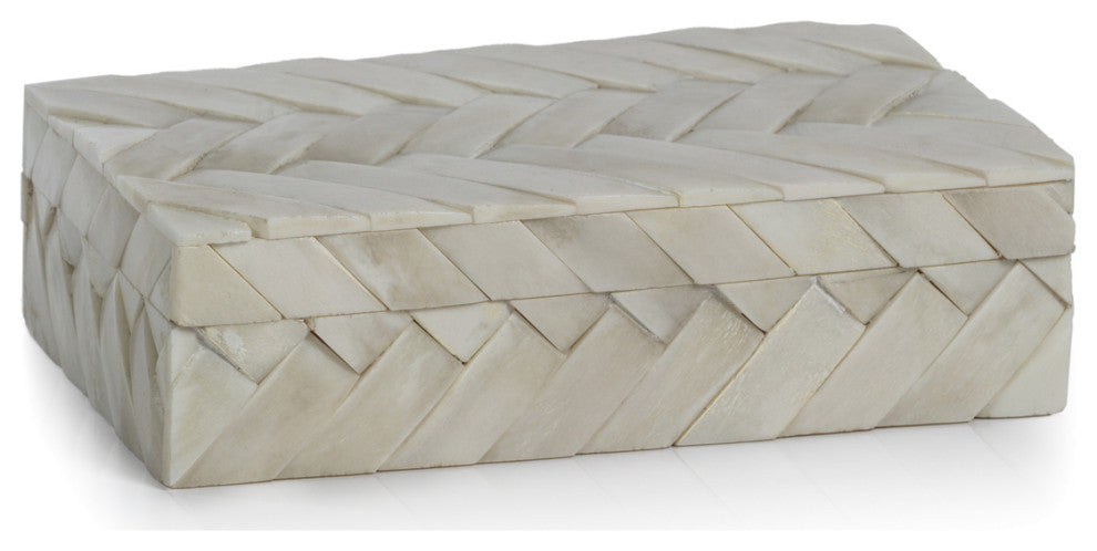 Bengkulu Bone Braided Decorative Box, Small