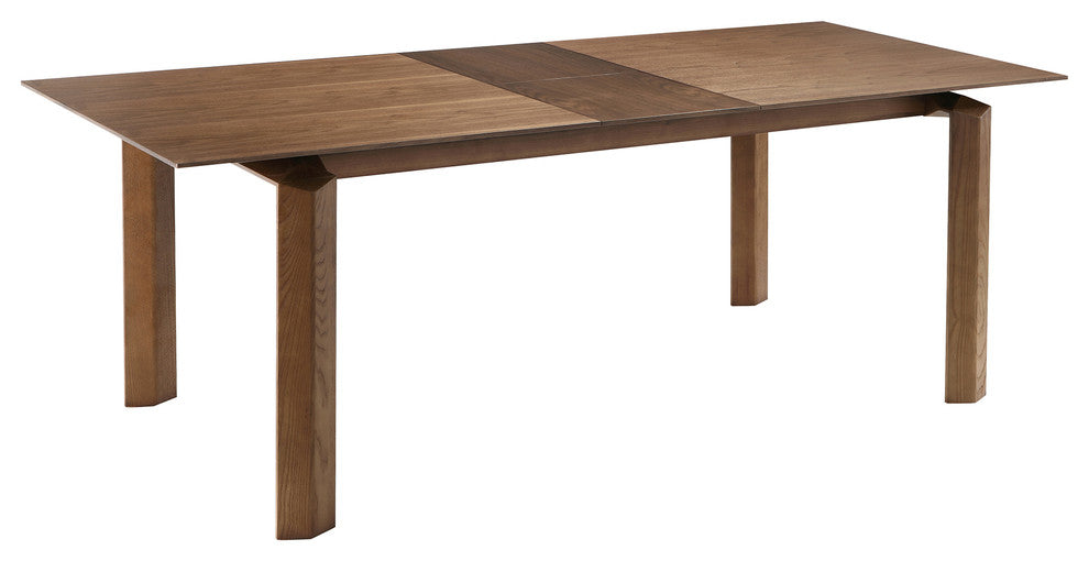 Treviso Mid-Century Walnut Wood 5-Piece Dining Set