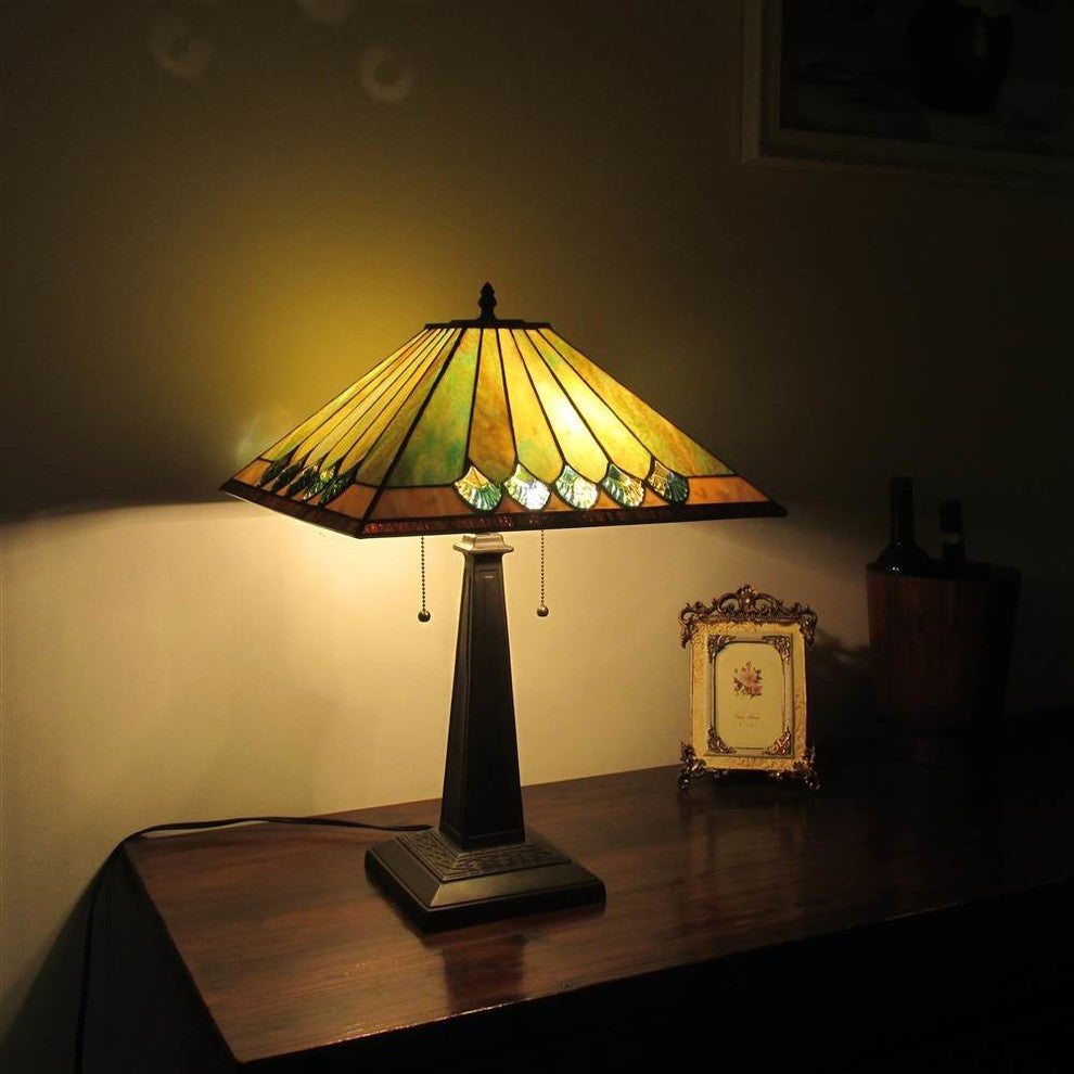 Graham 2-Light Mission Table Lamp 16"