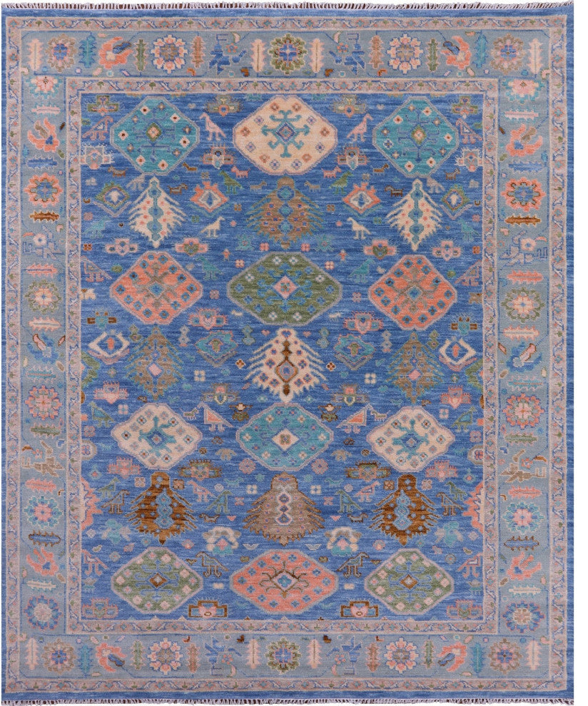 8' 2" X 10' 3" Turkish Oushak Handmade Wool Rug - Q15402