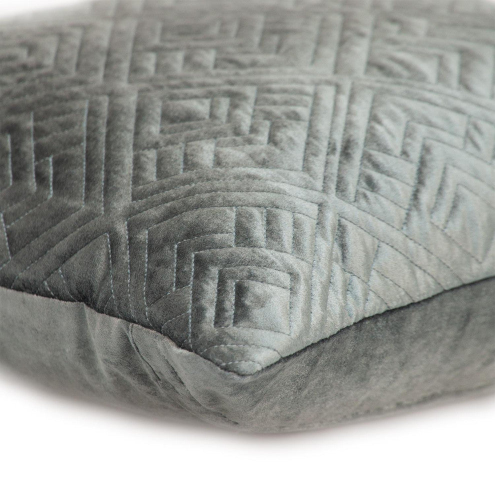 Parkland Collection Eris Charcoal Throw Pillow