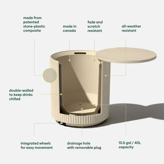 Veradek Chill Side Table, Sand