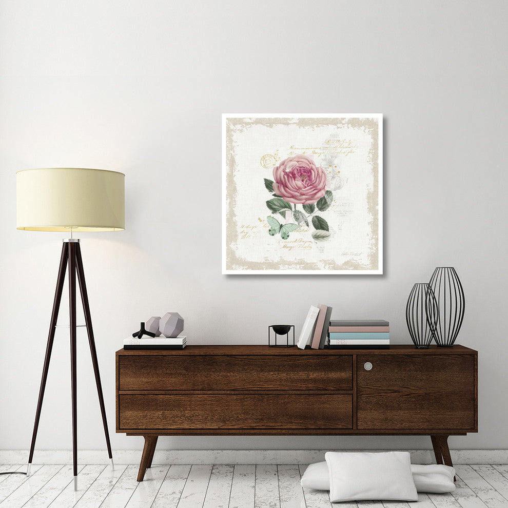 "French Romance IV Distressed" Digital Paper Print by Katie Pertiet, 38"x38"