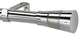 Aeronaut Non-Telescoping Curtain Rod, Chrome-Stainless-Chrome, 72''