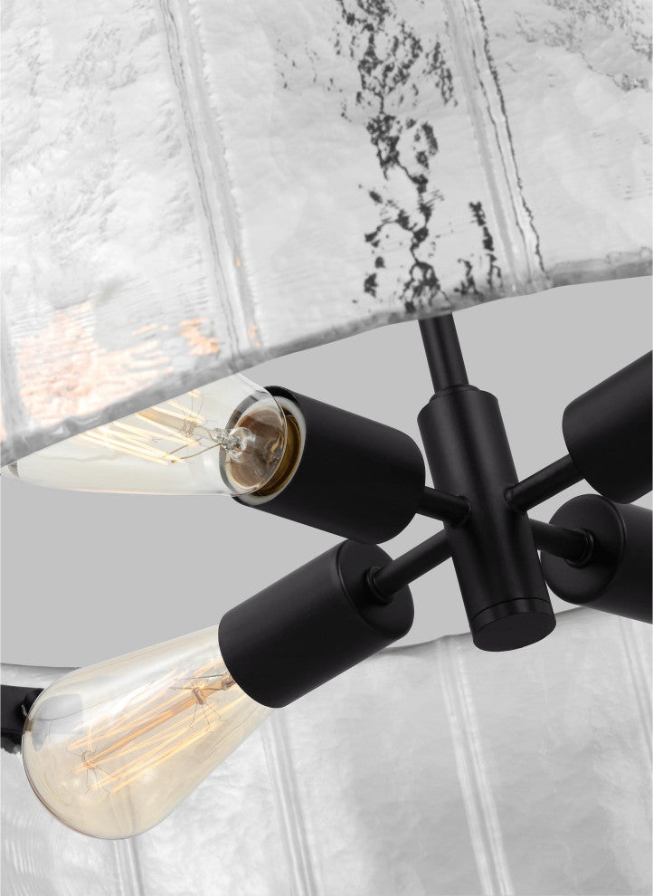 Calvert Medium Chandelier, Aged Iron