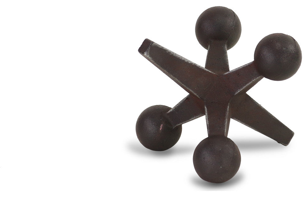 Cast Iron Jack Decor, Black