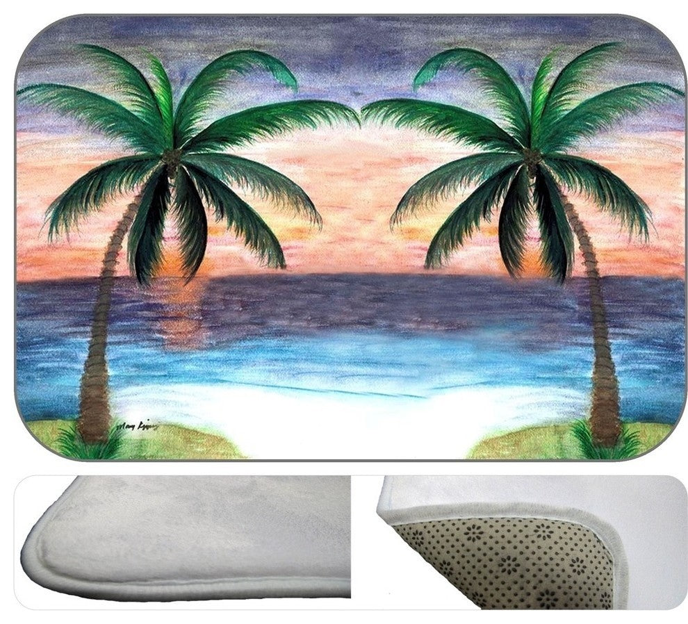 Twin Palms Plush Bath Mat, 30"x20"