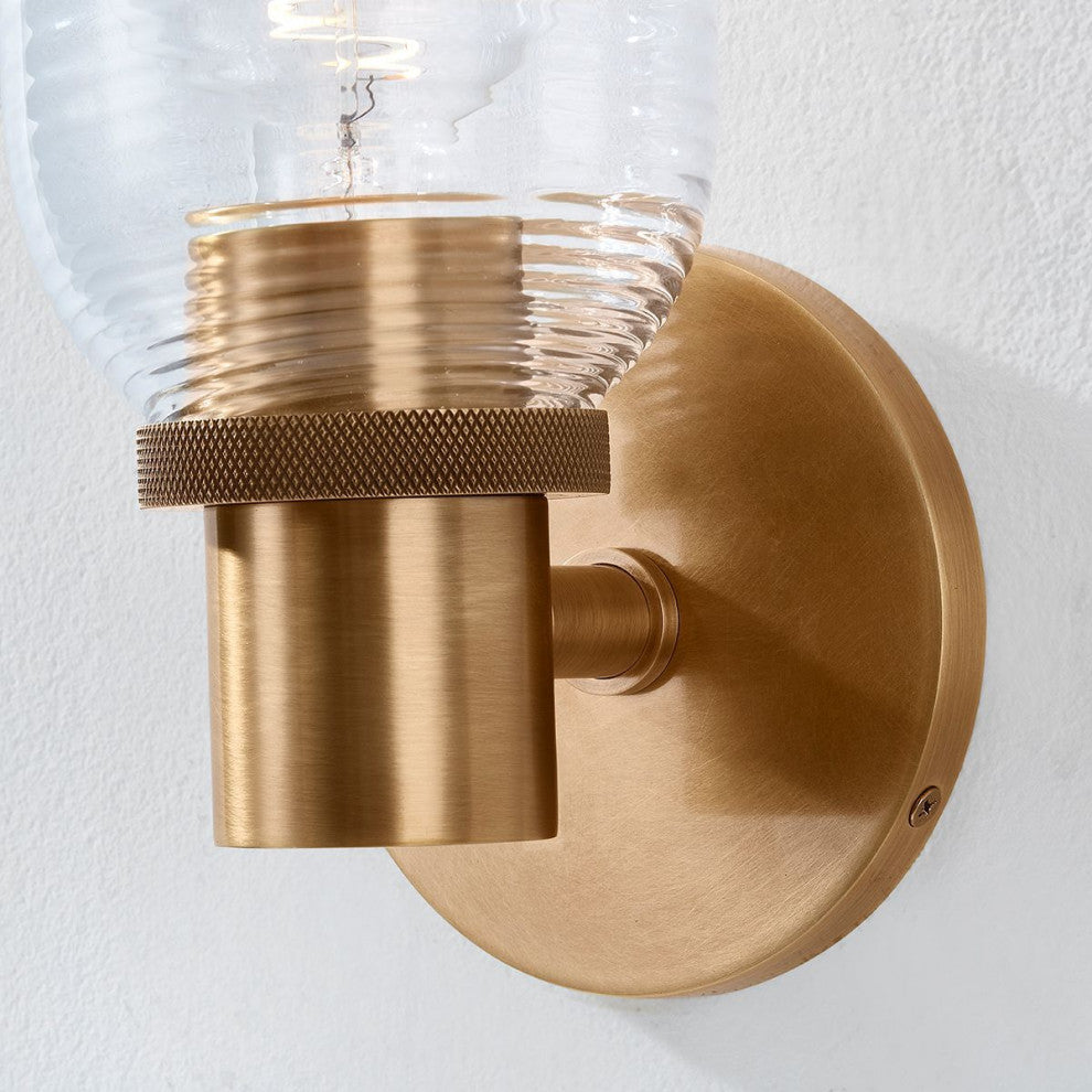 Redding Wall Sconce, Patina Brass