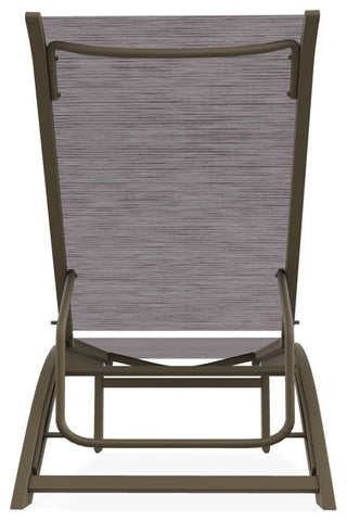 Kendall Sling Stackable Outdoor Chaise Lounge, Fossil/Beachwood
