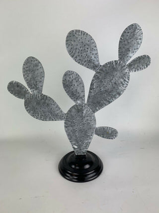 Prickly Pear Replica Metal Cactus