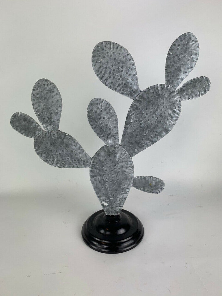 Prickly Pear Replica Metal Cactus